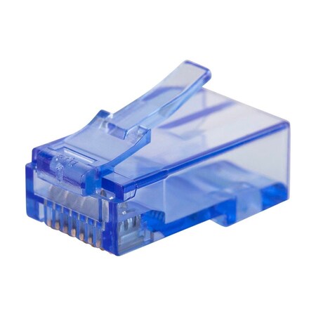 Monoprice 8P8C RJ45 Plug with Inserts for Solid Cat6 Ethernet Cable_ 100 pcs/pac 39232